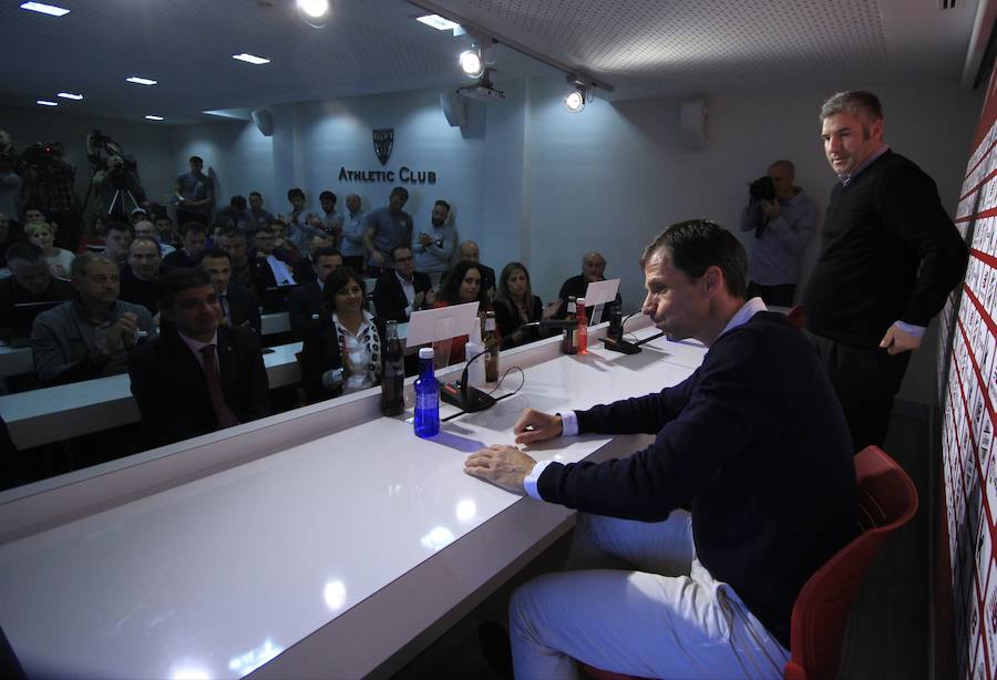 El adiós al entrenador del Athletic, en imágenes