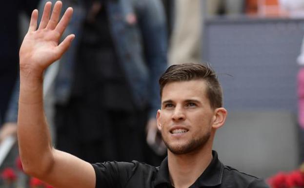 Thiem celebrando su pase a la final