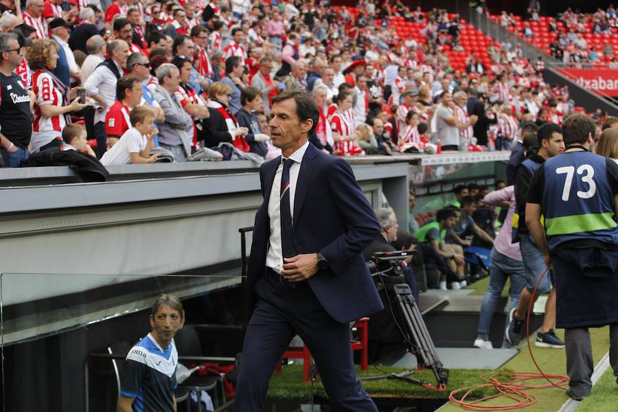 Cuco Ziganda se ha despedido hoy del banquillo.