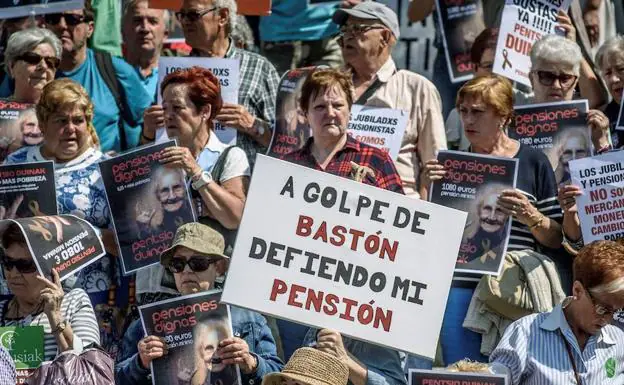 Los pensionistas mantienen el pulso y esperan una marcha masiva hoy en Bilbao