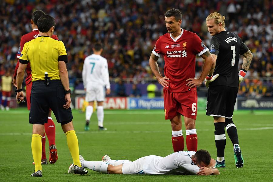 Las mejores imágenes de la final de la Champions League disputada en Kiev entre el Real Madrid y el Liverpool. 