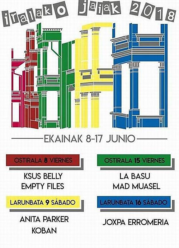 Iralako Jaiak 2018: Programa de fiestas de Irala