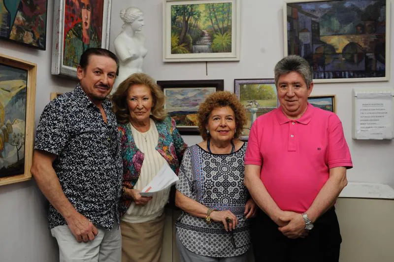 Roberto Zalbidea, Mari Ángeles Balboa, Merche González 'Spilus' y Jose Ramón López 'Misere Josephe'.