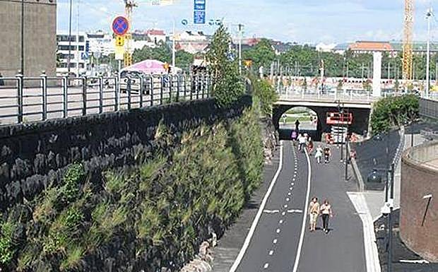 Plantean bidegorris que unan Bilbao con Usansolo. 