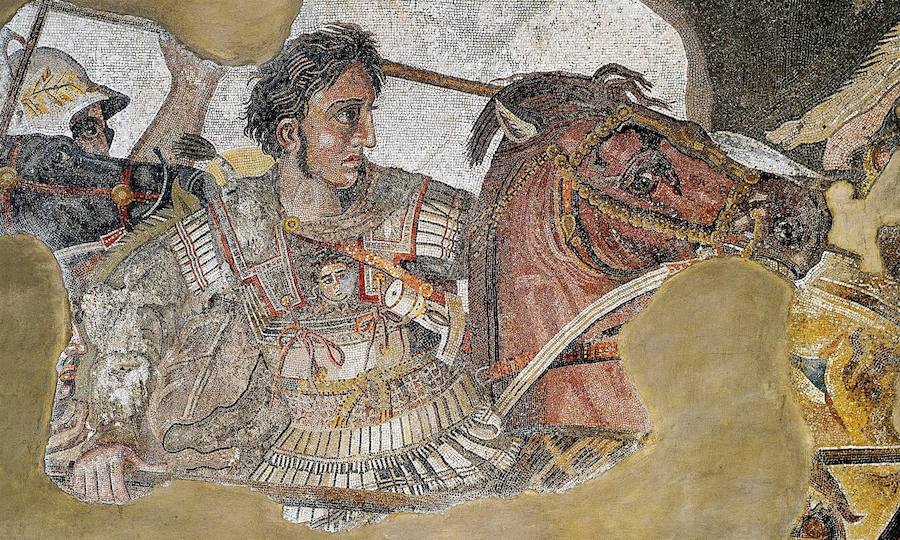 Alejandro Magno en el mosaico de Issos 