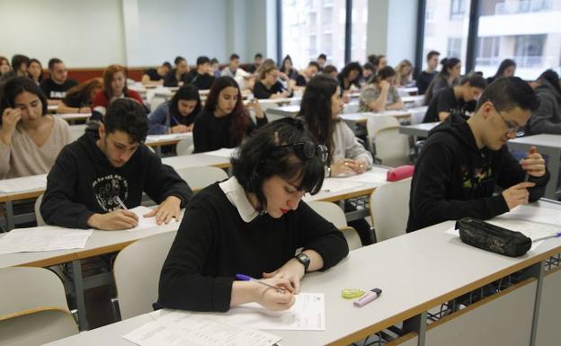 Prueba celebrada en la Escuela de Ingenieros.