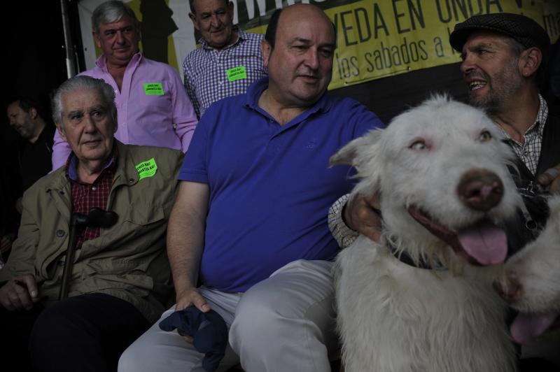 La localidad vizcaína de Dima acoge hoy la XXVI edición del día del Cazador y Pescador. Cientos de personas han acudido a la cita que aúna las reivindicaciones del colectivo con distintas actividades de caráter lúdico