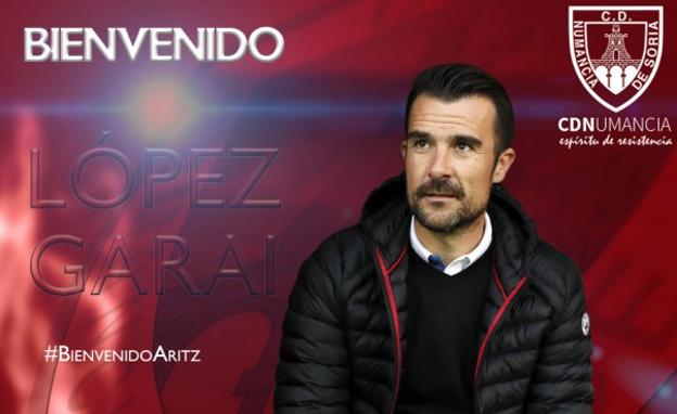 Aritz López Garai, nuevo entrenador del Numancia