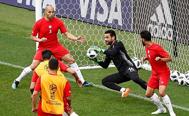 Aymen Mathlouthi, en un entrenamiento. 