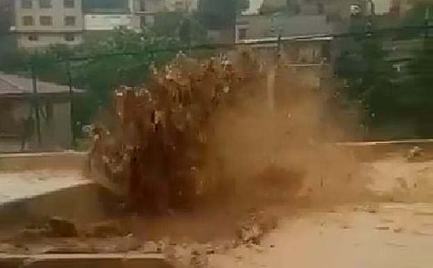 Las tormentas han provocados riadas e inundaciones en Villabuena. 