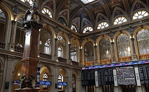 Sede de la Bolsa en Madrid. 
