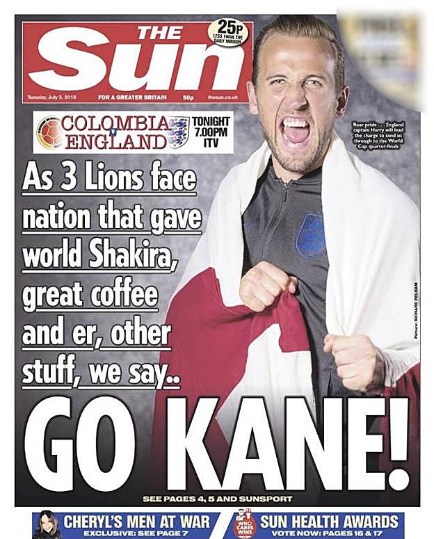 Indignación en Colombia con 'The Sun': «Tienen a Shakira, un café excelente y, eh, otras cosas...»