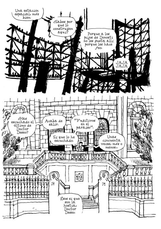 Alfonso Zapico reconstruye la entrevista que el socialista Eduardo Madina realizó al músico Fermin Muguruza para la revista Jot Down. El ayer de ETA, visto por una víctima y un defensor.