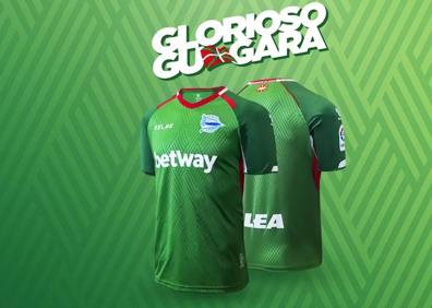 Imagen secundaria 1 - El Alavés cuelga de su camiseta el eslogan «el Glorioso nunca se rinde»