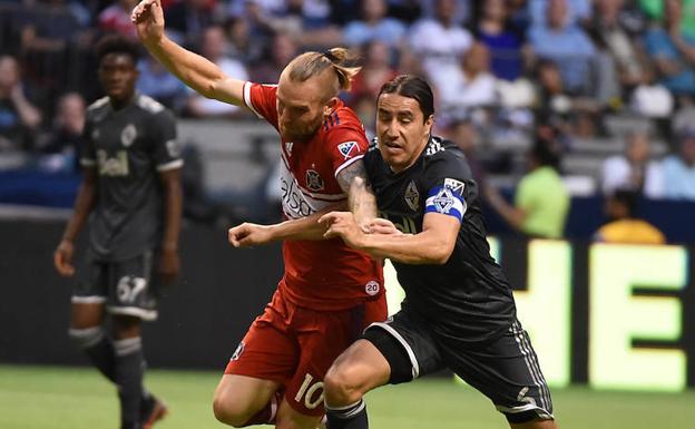 Katai, durante un partido con el Chicago Fire. 