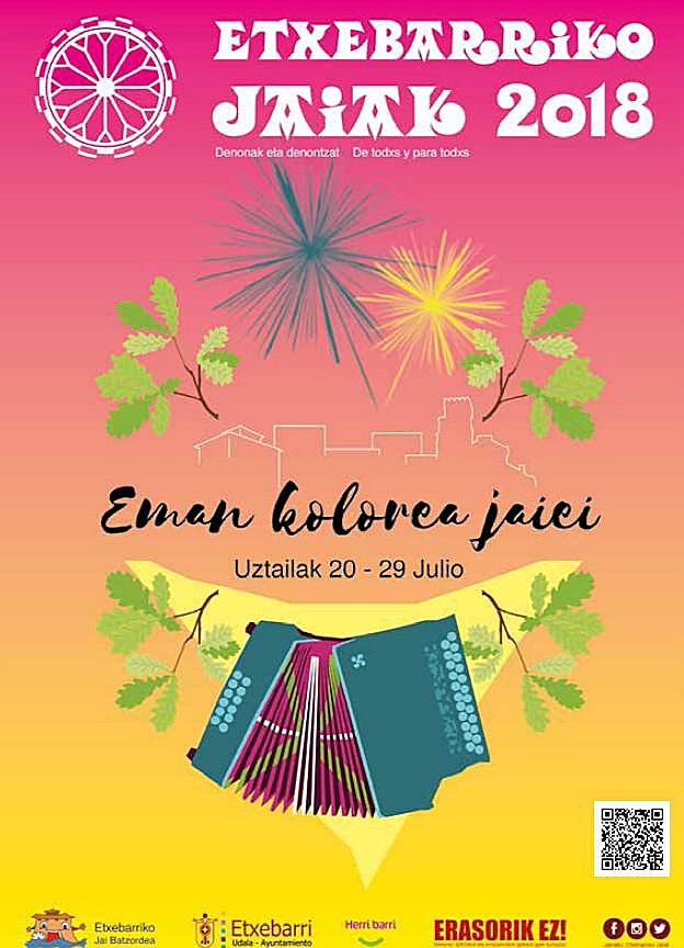 Programa de fiestas de Etxebarri 2018: Etxebarriko Jaiak
