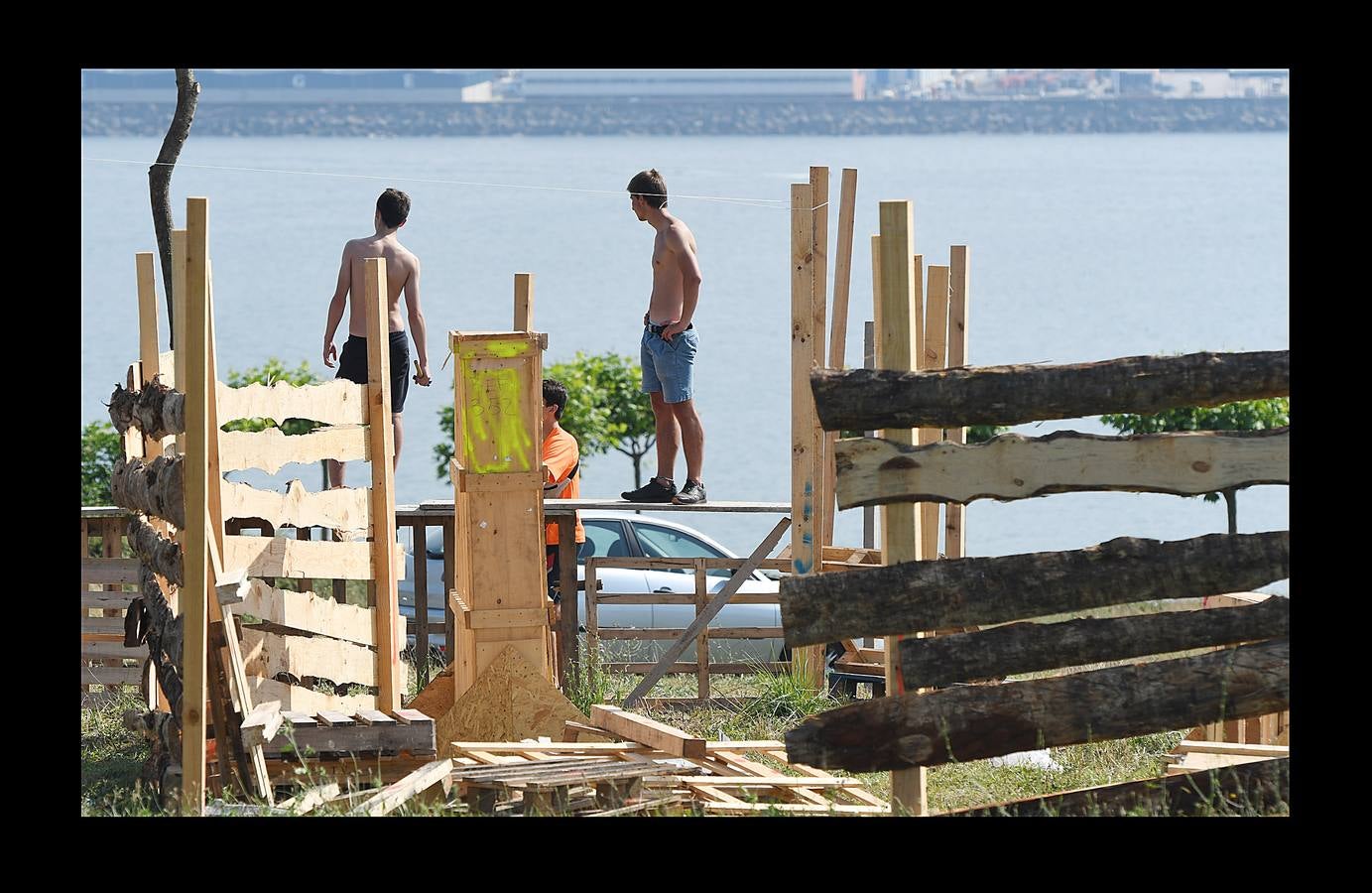 Fotos: Getxo refuerza la seguridad para las paellas de Aixerrota del domingo