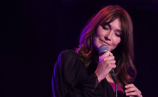 Carla Bruni, en un concierto en Nueva York.