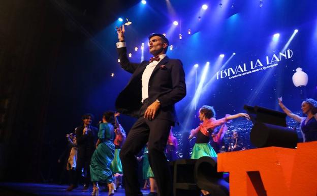 Luis Larrodera, en la gala de clausura del último FesTVal.