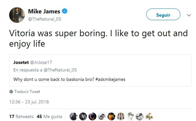 Los reproches de un falso Diop a Mike James enciende las redes baskonistas