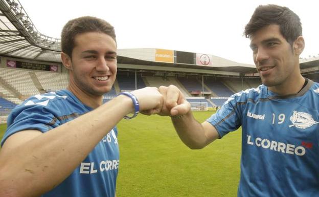 Sergio Llamas, junto a Manu García hace dos temporadas.