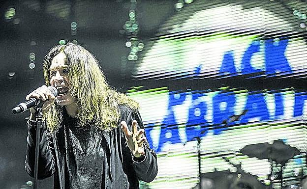 Ozzy Osbourne durante un reciente concierto de Black Sabbath.