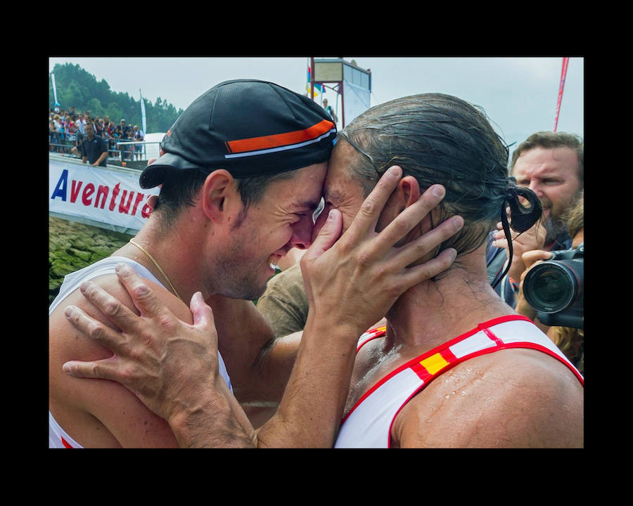 Milín Llamedo y Pedro Vázquez se llevan el Descenso tras un emocionante final. Una embarcación completamente asturiana consigue el triunfo en el Sella 22 años después.