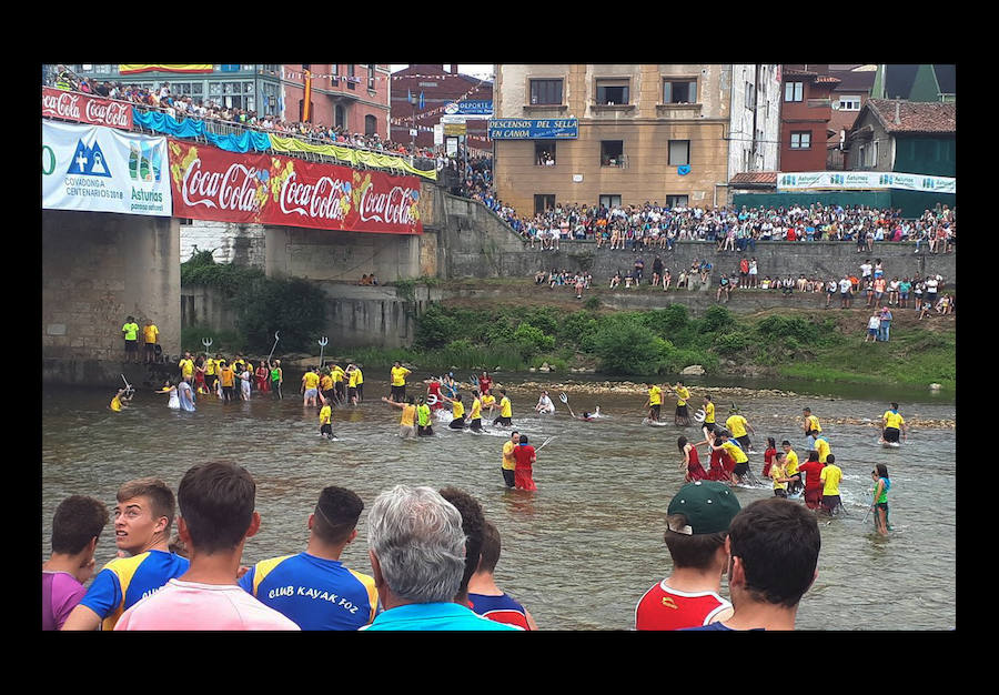 Milín Llamedo y Pedro Vázquez se llevan el Descenso tras un emocionante final. Una embarcación completamente asturiana consigue el triunfo en el Sella 22 años después.