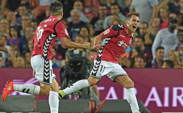 Ibai celebra junto a Torres el gol de la victoria de hace dos temporadas