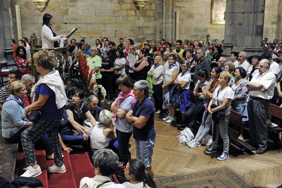 Fotos: Peregrinación hasta Begoña para homenajear a la Amatxu