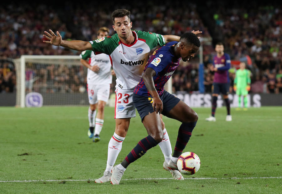 El Camp Nou ha albergado este sábado el primer partido de la Liga Santander de la temporada 2018-2019