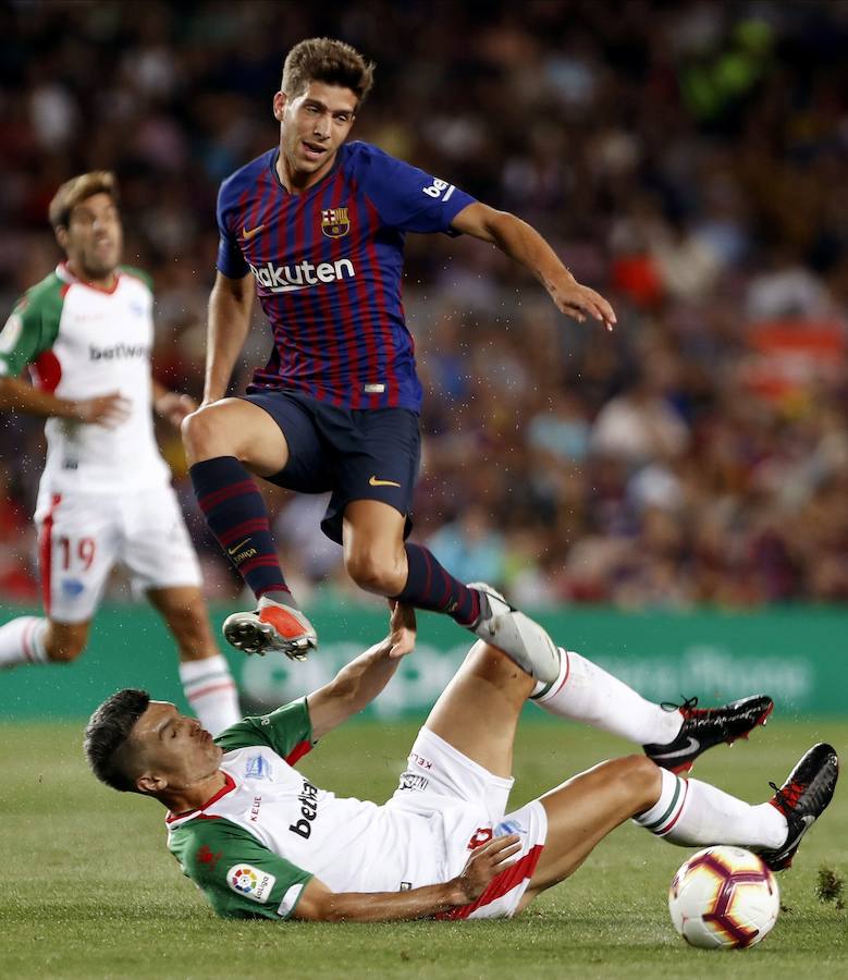 El Camp Nou ha albergado este sábado el primer partido de la Liga Santander de la temporada 2018-2019