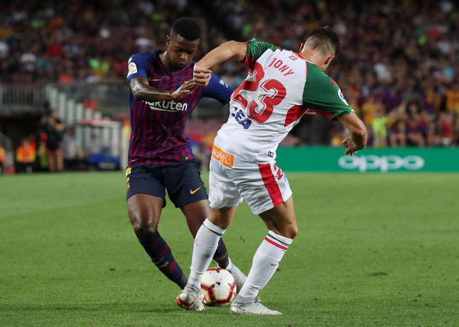 El Camp Nou ha albergado este sábado el primer partido de la Liga Santander de la temporada 2018-2019