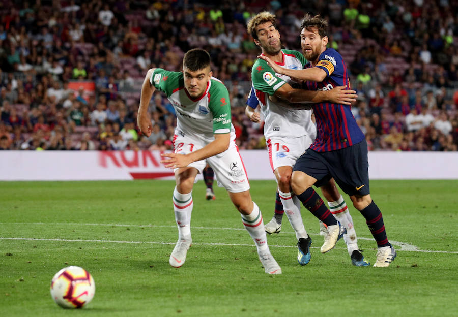 El Camp Nou ha albergado este sábado el primer partido de la Liga Santander de la temporada 2018-2019