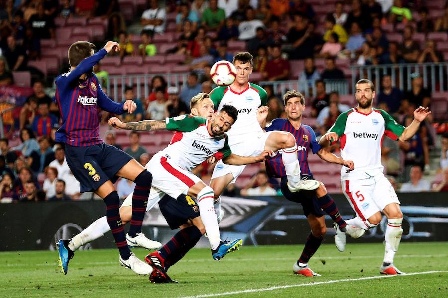 El Camp Nou ha albergado este sábado el primer partido de la Liga Santander de la temporada 2018-2019