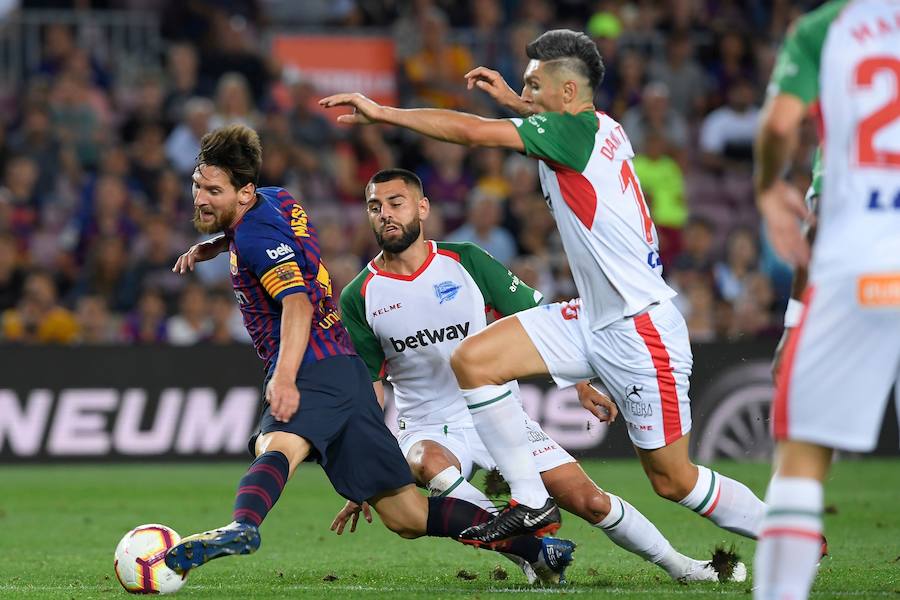 El Camp Nou ha albergado este sábado el primer partido de la Liga Santander de la temporada 2018-2019