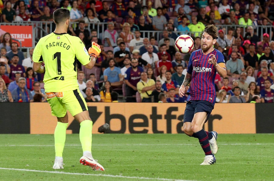 El Camp Nou ha albergado este sábado el primer partido de la Liga Santander de la temporada 2018-2019