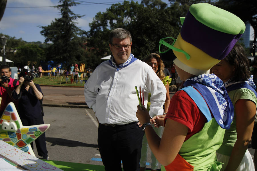 Fotos: Inauguración del txikigune en Aste Nagusia 2018