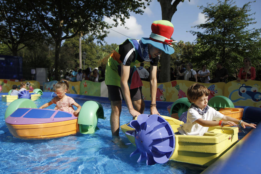 Fotos: Inauguración del txikigune en Aste Nagusia 2018