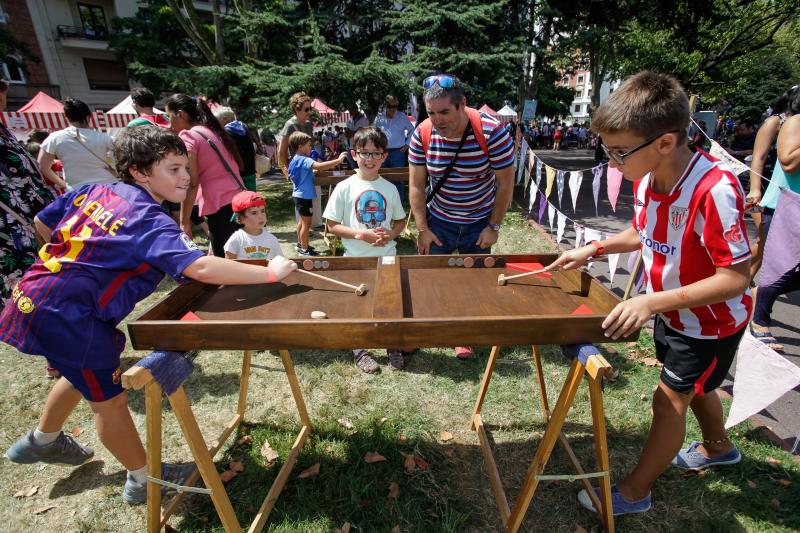 Fotos: Los más pequeños disfrutan del txikigune de la Aste Nagusia