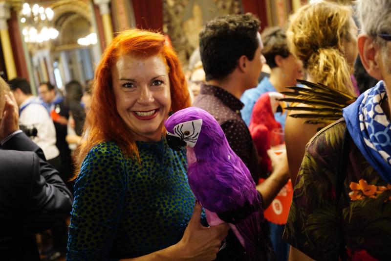 El alcalde de Bilbao, Juan María Aburto, ha ofrecido hoy la tradicional recepción a la sociedad bilbaína con motivo de la Aste Nagusia