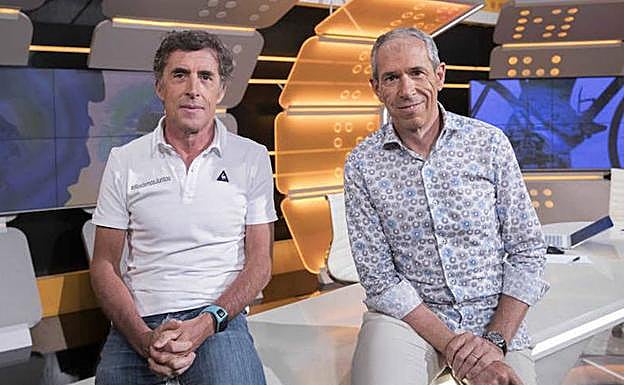 Pedro Delgado y Carlos de Andrés.