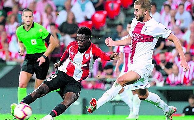 Williams buscó el gol durante todo el partido y lo intentó de todas las maneras posibles, pero no encontró la manera de batir a Werner.