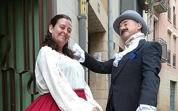 El burgués y una de sus socias. 