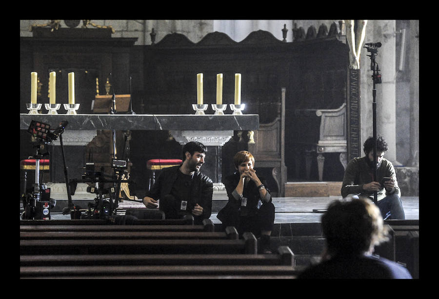 La Catedral de Santa María acoge la grabación de la película 'El silencio de la ciudad blanca'