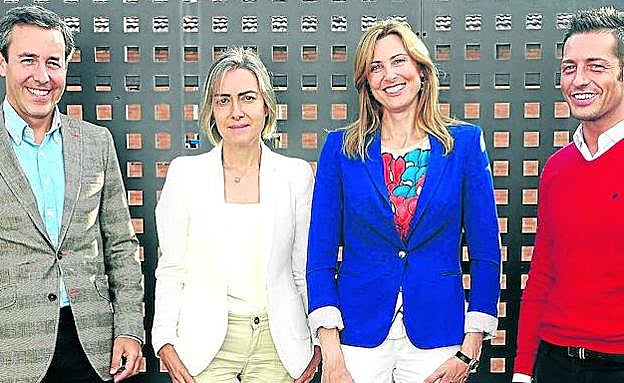 Por la izquierda, Pedro Carrascal, Mar Mendibe, Sara Martínez y Jesús Muñoz.