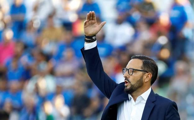 José Bordalás, en el partido Getafe-Atlético.