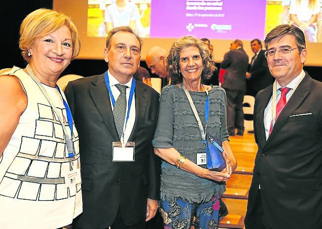 Eguskiñe Gallastegui, Txanton Martínez Astorquiza, María José García Etxaniz e Íñigo Pomposo.