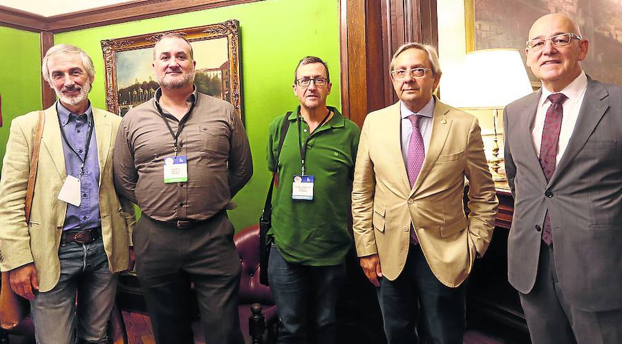 Rafael Sáinz de Rozas, Alberto Gredilla, Pedro Bustos, Juan Goiria y Manuel Ayo. 