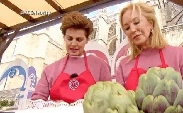Antonia Del'Atte y Carmen Lomana cocinaron en el mismo equipo en la prueba de exteriores realizada en León.